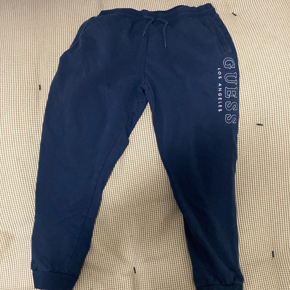 Navy blue guess joggers